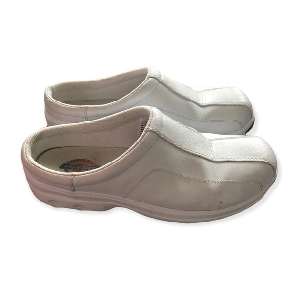 Dickies Shoes Women’s Size 10M White Slip‎ On Medical Leather Uppers - Picture 4 of 9